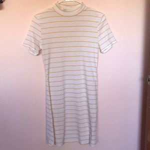 yellow striped dress